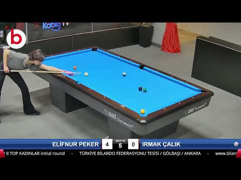 ELİFNUR  PEKER & IRMAK  ÇALIK Bilardo Maçı - 