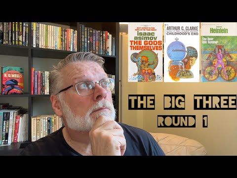The Big Three - Asimov, Clarke, Heinlein -Round 1 #sciencefictionbooks #vintagebooks #sciencefiction