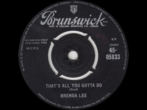Brenda Lee - That's All You Gotta Do