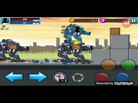 anger of stick 5 robot vs 2 robots fight...