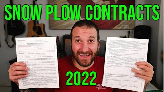 Snow Plow Contracts 2022!