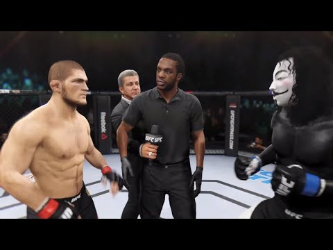 Khabib vs. Vendetta (EA Sports UFC 2) - CPU vs. CPU - Crazy UFC 👊🤪