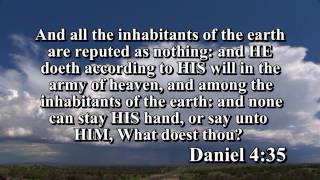 The Biblical God is in Control of His Universe: Satan & Evil Spirits Carry Out God's Plan