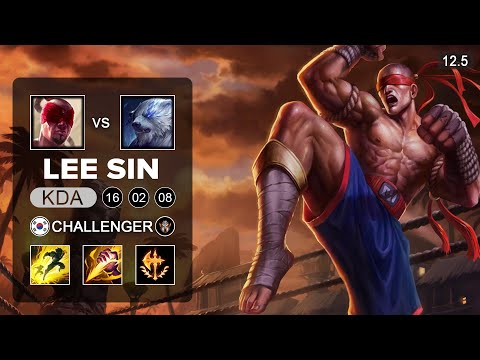 Lee Sin Jungle vs Volibear - KR Challenger - Season 12 Patch 12.5