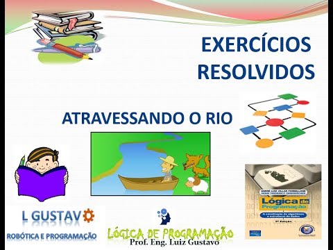 AULA 05: EXERCÍCIO RESOLVIDO - ALGORITMO PARA ATRAVESSAR O RIO - LÓGICA DE PROGRAMAÇÃO