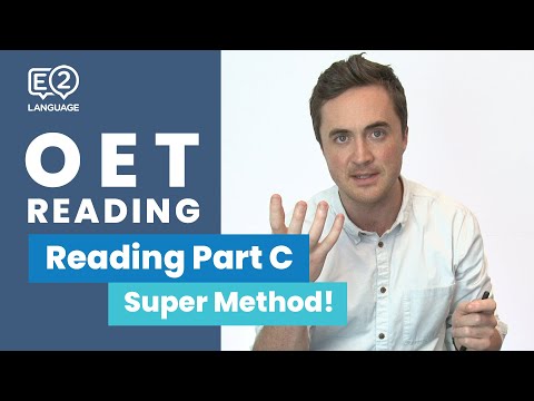 OET Reading Part C with Jay from E2Language!