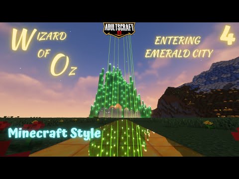 Mind-Blowing! Wizard of Oz Minecraft - Enter the Emerald City!