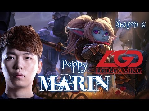 LGD MaRin POPPY vs Fiora TOP - Patch 6.2 KR | League of Legends