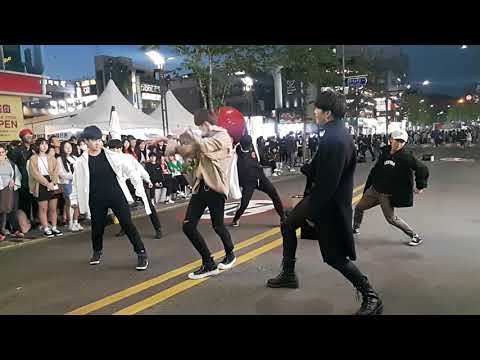 180428 신촌 디오비 dob / NCT 메들리 - black on black, 일곱번째 감각, 소방차, cherry bomb, boss