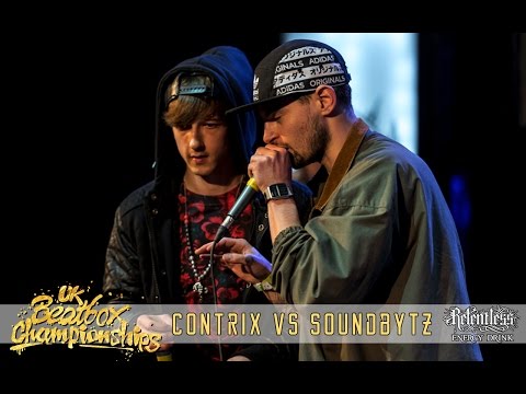 Contrix VS Soundbytz - Top 16 Solo - 2015 UK Beatbox Championships