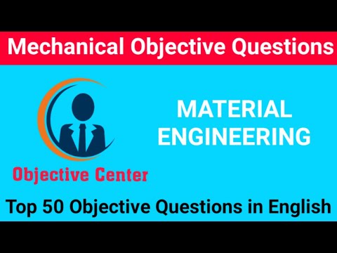 RRB JE/SSC JE Mechanical ||Material Engineering || By Objective Center || Video