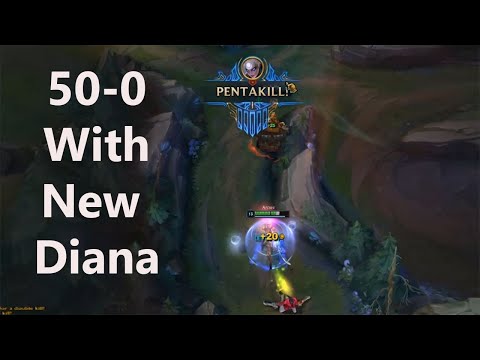 50 Game Win Streak With New Diana on PBE!!