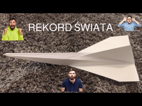 Zrób to sam,Jak zrobić szybko latający samolot z papieru A4. Z rekordem świata