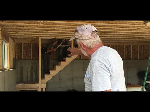 Building Stairs took a Team...Cape Style Garage Part 7
