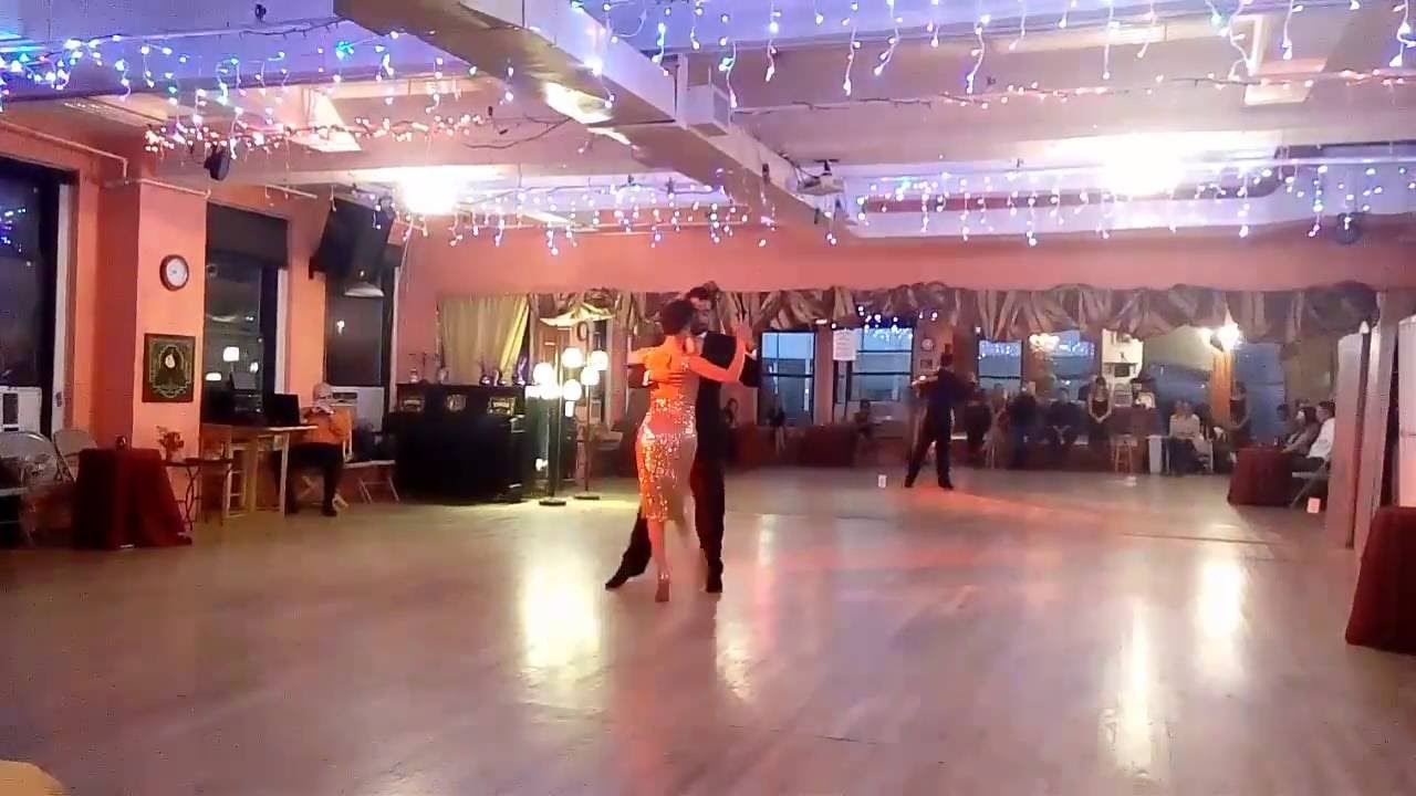 Damian Mechura y Veronica Vaquez. Milonga La Romeria, New York 25-10-16