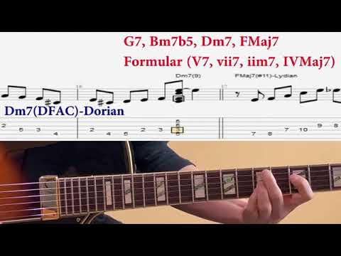 G7 Lick Over 4 Different Chords Jazz Exercises - Pat Martino Style
