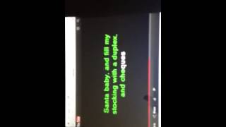 Haley sing Santa baby