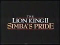 Playhouse Disney Movie Time Monday The Lion King II Simba S Pride 2005