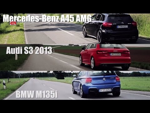 Audi S3 vs BMW M135i vs Mercedes A45