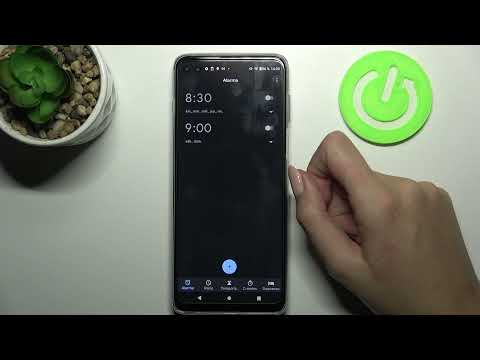 Cómo activar la alarma en MOTOROLA Moto G100 - despertador