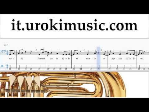 Lezioni di Tuba Alessandra Amoroso - Comunque andare Tutorial Spartito Parte#2 um-i276