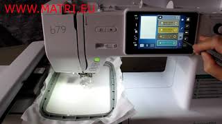 Bernina, Bernette B79 Embroidery machine how does it work