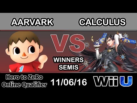 Hero to ZeRo - Aarvark (Villager) Vs. Calculus (Bayonetta) Winners Semis - Smash Wii u