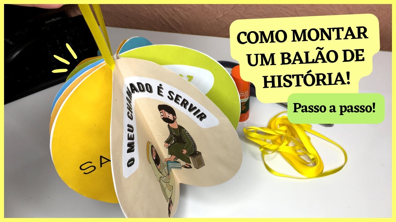 Como montar um Balão de história (PASSO A PASSO) | Recursos Visuais para Ministério Infantil