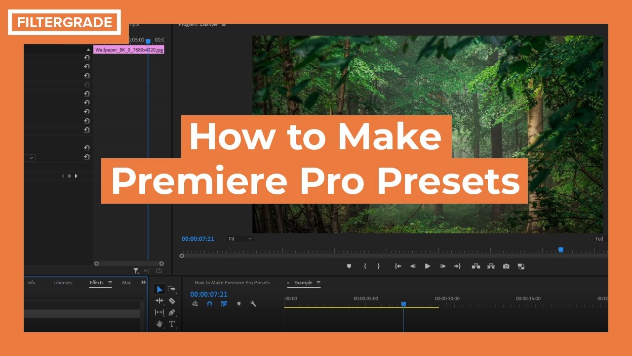 How to Make Premiere Pro Presets