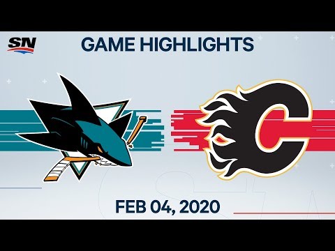 NHL Highlights | San Jose Sharks vs. Calgary Flames – Feb. 4, 2020