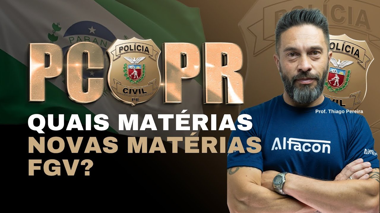 Concurso PC PR 2026: Mudanças no Edital com Thiago Pereira saiba aqui!