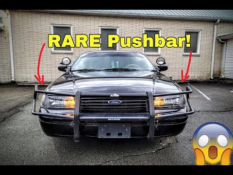 Installing a RARE Pushbar on My Crown Victoria P71 (Go Rhino with Wrap around)