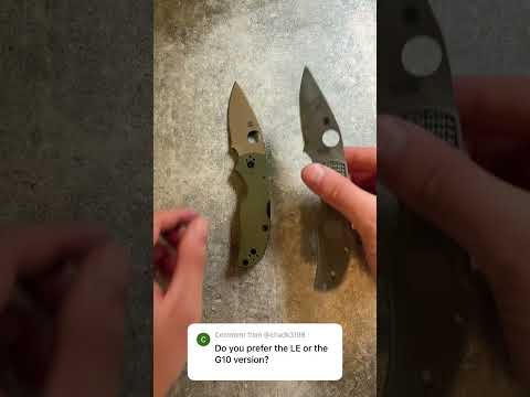 Budget Spyderco Knives- Byrd Harrier 2 G10 Knife Review