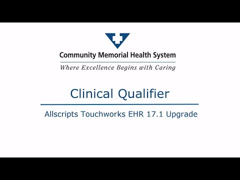 Allscripts Ehr 17 1 Clinical Qualifier