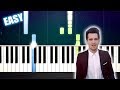 Panic At The Disco High Hopes EASY Piano Tutorial By PlutaX