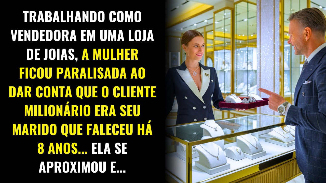 AO VER O MILIONÁRIO, A VENDEDORA FICOU PARALISADA AO PERCEBER QUE ELE É SEU FALECIDO MARIDO...