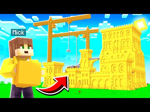Yellow City Become A Mega Castle In Minecraft (Survival)