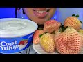 ASMR White Strawberries Pine Berries Cool Whip