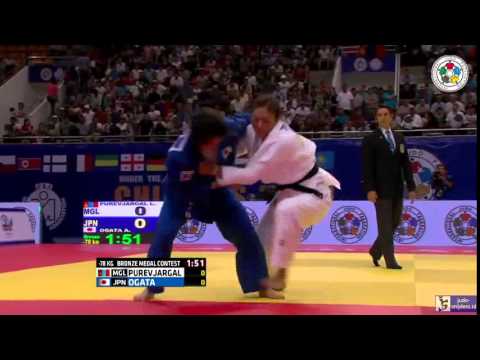 Judo 2015 Grand Prix Ulaanbaatar: Purevjargal (MGL) - Ogata (JPN) [-78kg] bronze