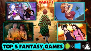 Top 5 Fantasy Games Ezrcagaming | Fantasy Visual Novel | Part-1