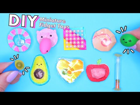 Making 10 Miniature Fidget Toys ✨ DIY Real Mini Fidget Toys