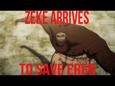 Eren and Zeke vs Marley - Attack on Titan Season 4 Part 2