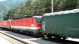 preview picture of video 'ÖBB 1016 and 1144 @ Landeck 1'
