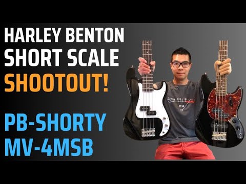 Harley Benton Short Scale Bass Shootout! PB Shorty vs. MV-4MSB sonic comparison