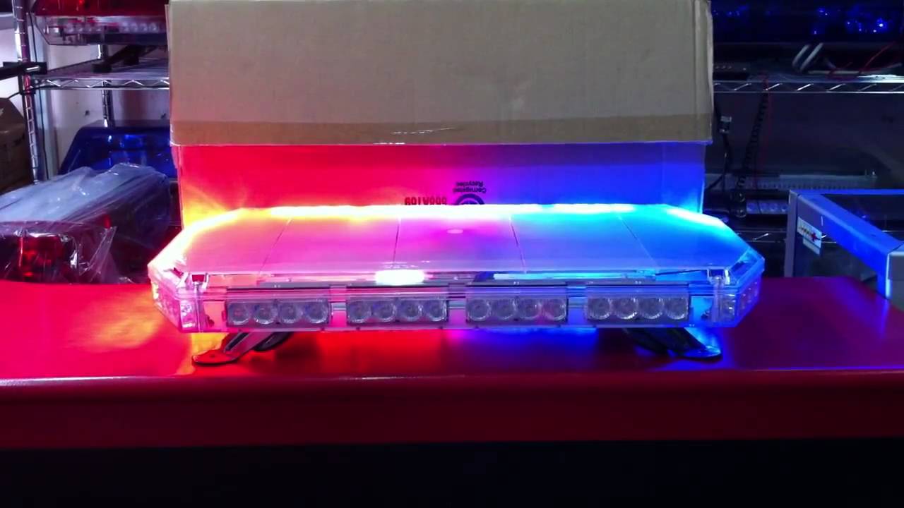 ไฟไซเรนLED 60CM. แดง/น้ำเงิน ฐานแม่เหล็ก