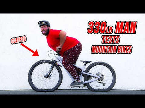 330lb Giant Man vs 130mm vs 140mm vs 150mm vs 160mm vs 170mm Bikes