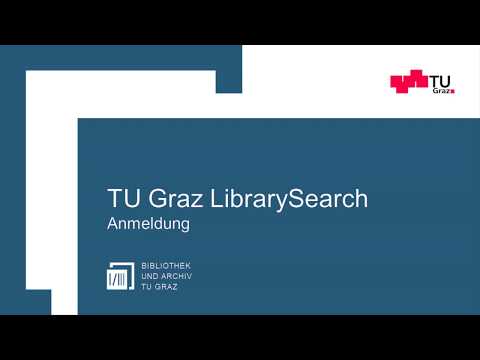 TU Graz LibrarySearch | Anmeldung