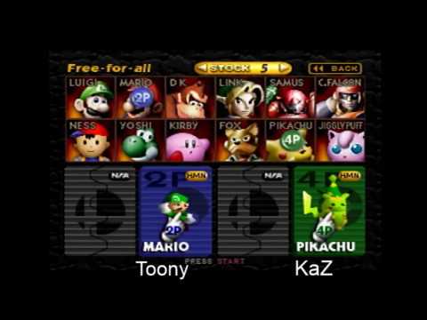 Toony (Mario) vs KaZ (Pikachu)