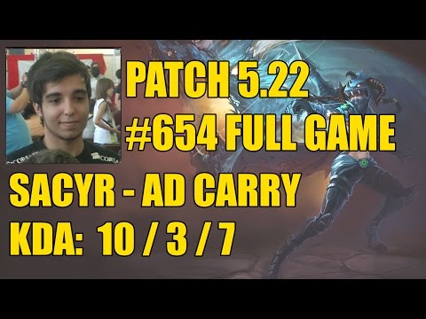 Red SacyR - ADC: Vayne vs Lucian (Luskka) - BR Challenger 892 PDL #654 Full Game