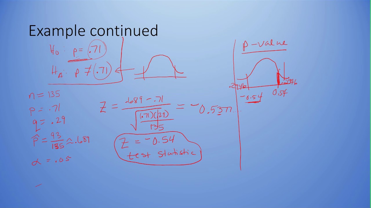 Hypothesis Testing One Proportion (including StatCrunch)